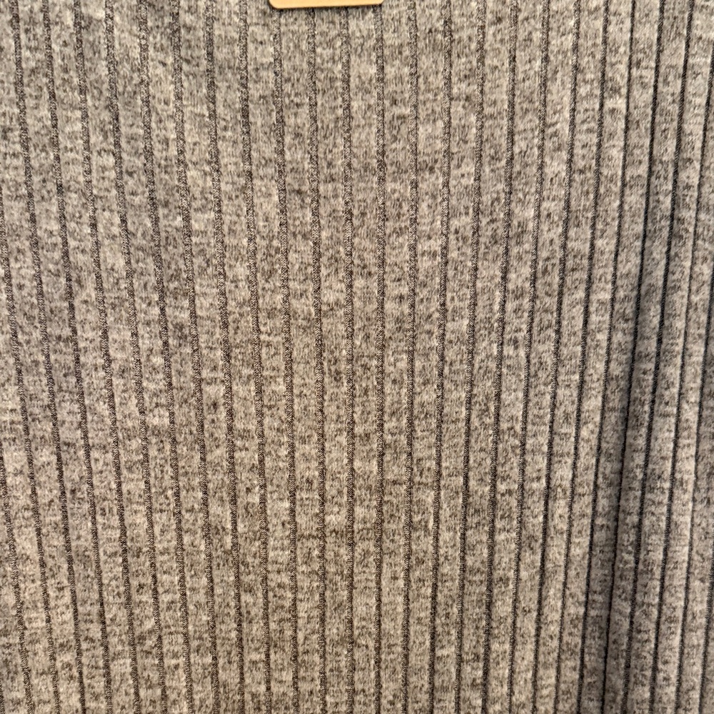 Ribbed Knit Tan Midi Dress - Picture 3 of 4